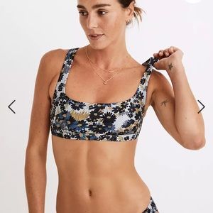 NWOT - Madewell Second Wave Balconette Bikini Top in Daisy Reverie